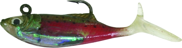 Picture of Calcutta Flashfoil Shad, 2", 1/8 Oz, Rainbow Trout, 7/Pack