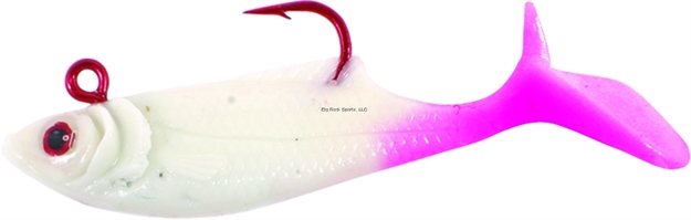 Picture of Calcutta Flashfoil Shad, 3", 1/2 Oz, Crossbones Firetail, 6/Pack