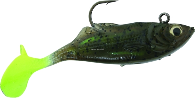 Picture of Calcutta Flashfoil Shad, 3", 1/2 Oz, Pumpkin Chartreuse, 6/Pack