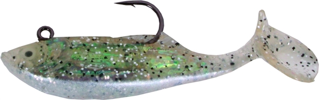 Picture of Calcutta Flashfoil Shad, 3", 1/2 Oz, Salt And Pepper Ice, 6/Pack