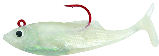 Picture of Calcutta Flashfoil Shad, 4", 7/8 Oz, Pearl Ice, 5/Pack