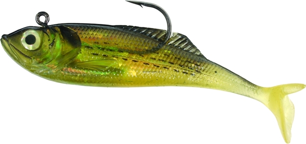 Picture of Calcutta Flashfoil Shad, 5", 1 3/8 Oz, Golden Mullet, 4/Pack