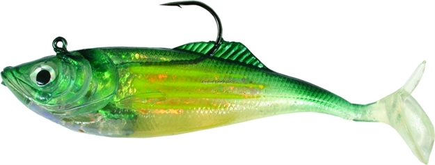 Picture of Calcutta Flashfoil Shad, 5", 1 3/8 Oz, Pin Fish, 4/Pack