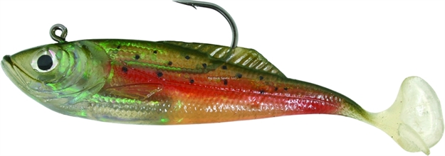 Picture of Calcutta Flashfoil Shad, 5", 1 3/8 Oz, Rainbow Trout, 4/Pack