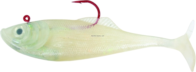 Picture of Calcutta Flashfoil Shad, 6", 2 1/4 Oz, Pearl Ice, 4/Pack