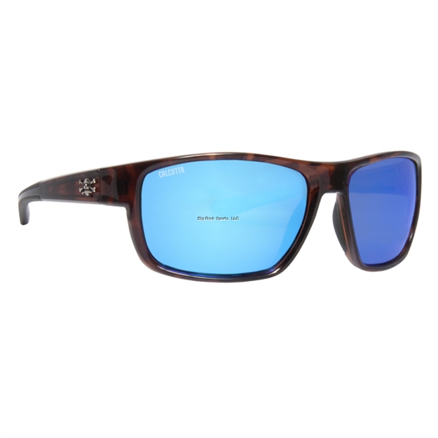 Picture of Calcutta Free Board Sunglasses Matt Tortoise Frame  Blue Mirror Lens