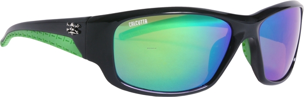 Picture of Calcutta Jost Shiny Black Frame Green Mirror  Lens
