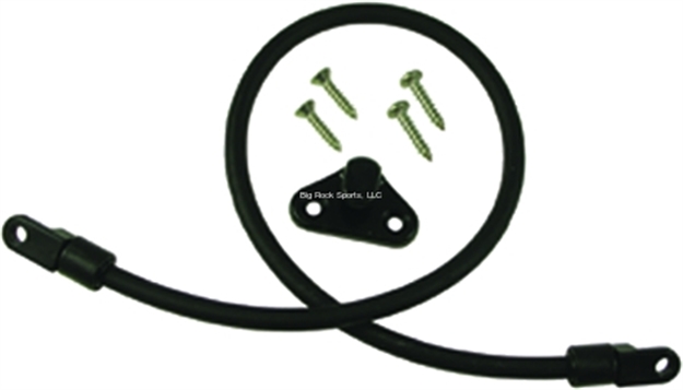 Picture of Calcutta Kayak Paddle Holder Universal Bungee Type 18" W/2 Eye Ends Screws X4 Catch X1