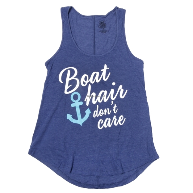 Picture of Calcutta Ladies Boat Hair Don't Care Tank Top Royal Medium