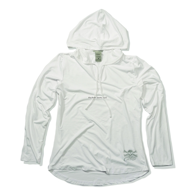 Picture of Calcutta Ladies Lightweight Hooded Pullover White Medium