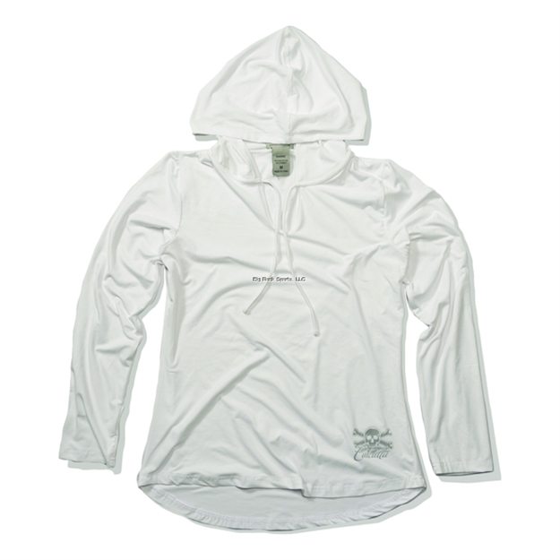 Picture of Calcutta Ladies Lightweight Hooded Pullover White XL