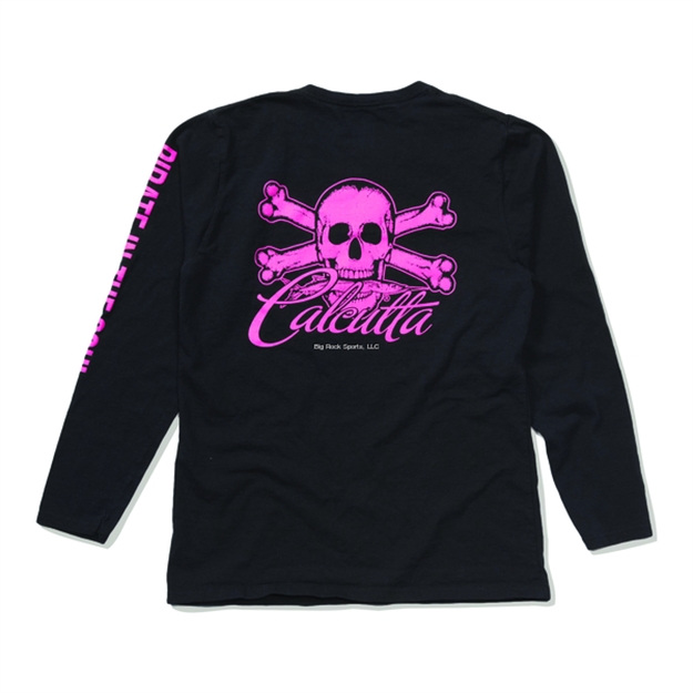 Picture of Calcutta Ladies T-Shirt Black W/Pink Logo Lrg L/S