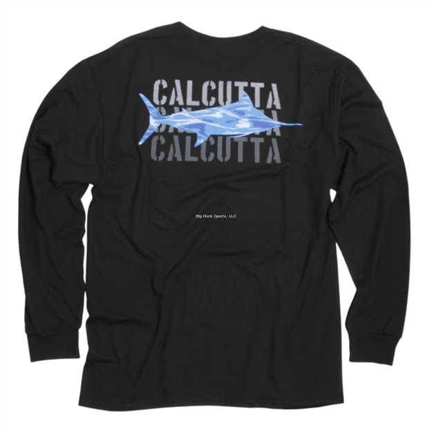 Picture of Calcutta Marlin, Long Sleeve T-Shirt, Black Xx-Large