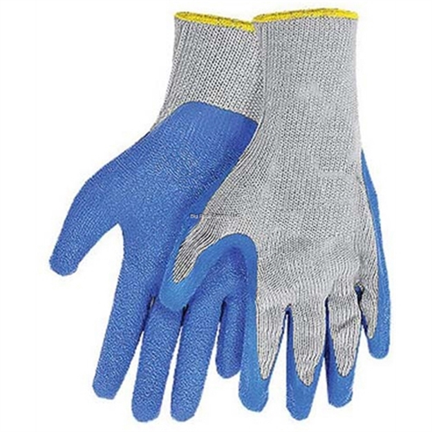 Picture of Calcutta Men's Knit Gripper Gloves Rubber Coated Palm Gry/Blu L/Xl