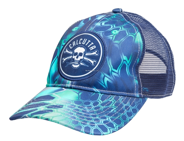 Picture of Calcutta Mesh Cap Kryptek Pontus With Calcutta Logo And Adj Closure