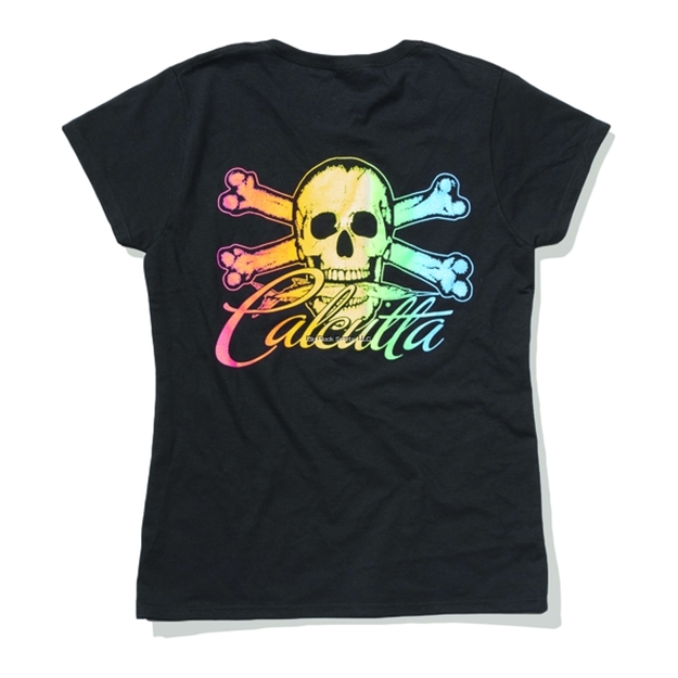 Picture of Calcutta Neon Ladies Short Sleeve T-Shirt, Black Medium