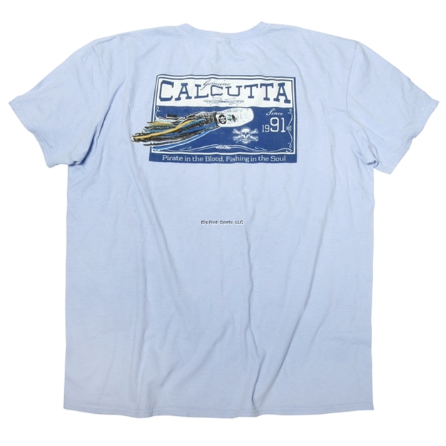 Picture of Calcutta Offshore Lure Short Sleeve T-Shirt, Light Blue Medium, NO Pocket