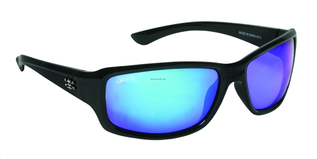 Picture of Calcutta Outrigger Sunglasses Black Frame Blue Mirror Lens
