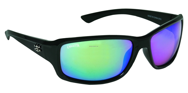 Picture of Calcutta Outrigger Sunglasses Black Frame Green Mirror Lens