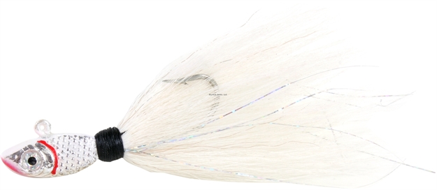 Picture of Calcutta Premium Jig With Rattle And Grub Keeper, 1/2 Oz, 5/0 Hook, White