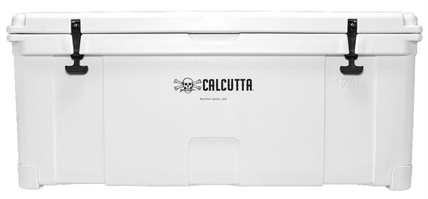 Picture of Calcutta Renegade Cooler 125 Liter White W/Removeable Tray, Divider & Led Drain Plug, Ez-Lift Rope Handles, 45.1"Lx 19.2"Wx19.7"H