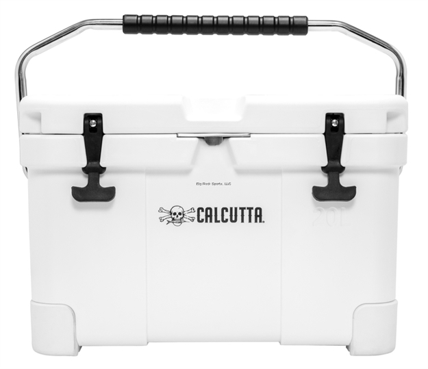 Picture of Calcutta Renegade Cooler 20 Liter White W/Led Drain Plug, SS Carry Handle, 20.9"L X 12.4"W X 13.8"H