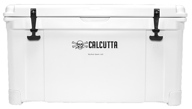 Picture of Calcutta Renegade Cooler 75 Liter White W/Removeable Tray, Divider  & Led Drain Plug, Ez-Lift Rope Handles, 34.1"Lx17.4"Wx19.1"H