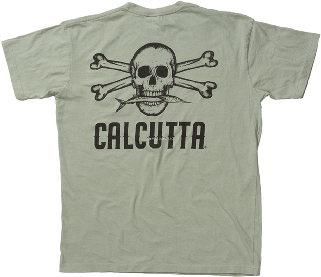 Picture of Calcutta Ringspun Enzyme Washed T-Shirt Short Sleeve Original Logo With Pocket Bay Med