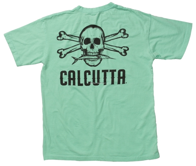Picture of Calcutta Ringspun Enzyme Washed T-Shirt Short Sleeve Original Logo With Pocket Island Reef 3Xl
