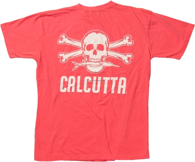 Picture of Calcutta Ringspun Enzyme Washed T-Shirt Short Sleeve Original Logo With Pocket Salmon 3Xl