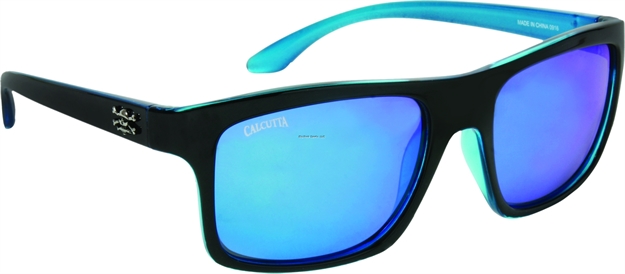 Picture of Calcutta Rip Tide Sunglasses Black Frame Blue Mirror Lens