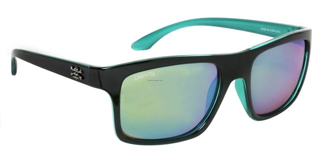 Picture of Calcutta Rip Tide Sunglasses Black Frame Greenmirror Lens
