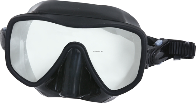 Picture of Calcutta Silicone Snorkeling Mask, Med/Lg Single Lens Black