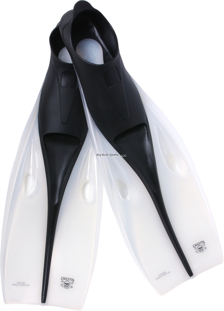 Picture of Calcutta Slip ON Swim Fins, SZ 11-12 Clear/Black