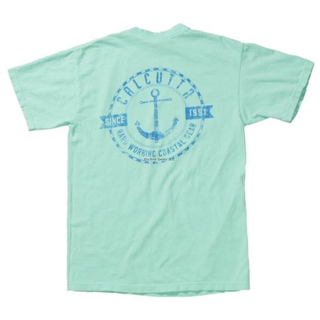 Picture of Calcutta T-Shirt, Circle Anchor Pattern Island Reef Short Sleeve, Comfort, NO Pocket Color XL