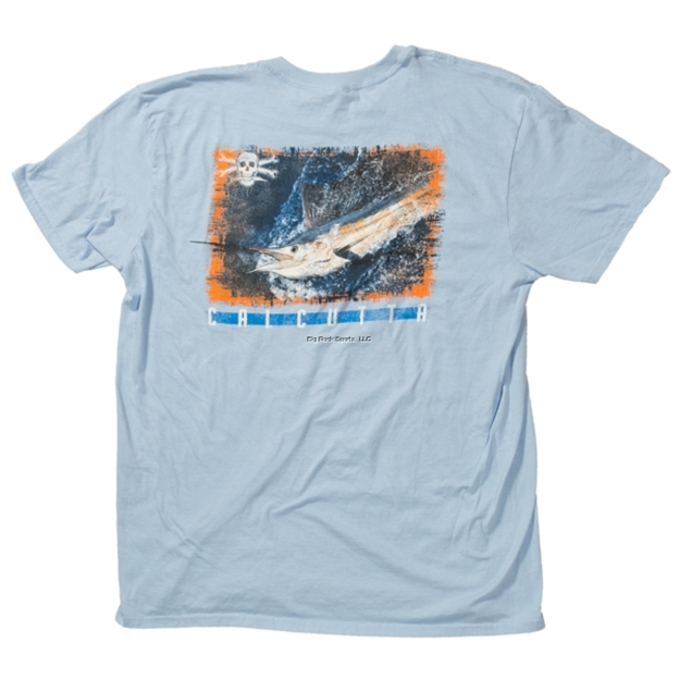 Picture of Calcutta T-Shirt, Marlin Release  Light Blue Short Sleeve, NO Pocket XL