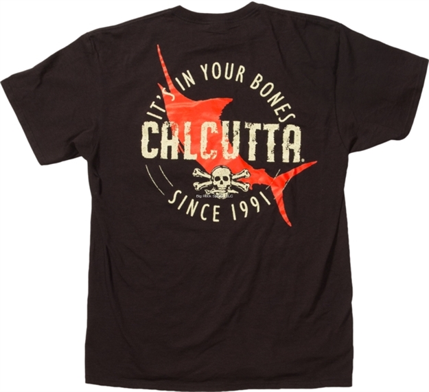 Picture of Calcutta T-Shirt Short Sleeve It's IN Your Bones With Pocket Black 2Xl