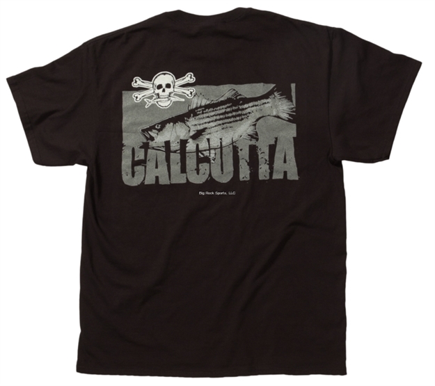 Picture of Calcutta T-Shirt Short Sleeve Striper With Pocket Black 2Xl