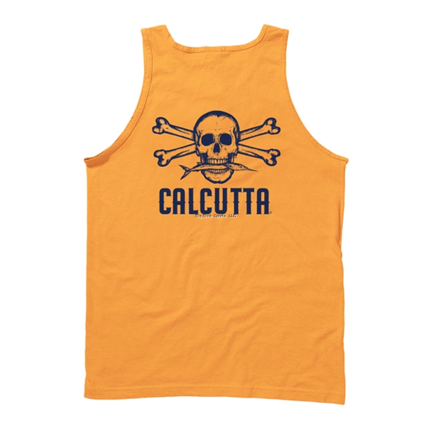 Picture of Calcutta Tank Top, Orange W/Navy Logo SM