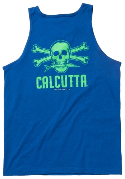 Picture of Calcutta Tank Top, Royal Blue W/Lime Green Logo SM