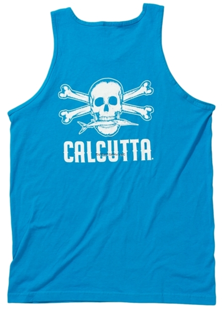 Picture of Calcutta Tank Top, Turquoise W/White Logo Med
