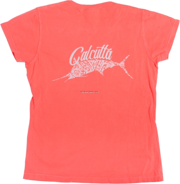 Picture of Calcutta Tribal Design T-Shirt Melon Garment Dyed XL NO Pocket