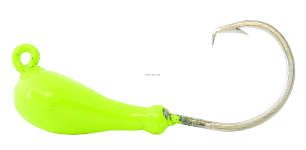 Picture of Calcutta Ultra Boxing Glove Jighead, 1/4 Oz, 1/0 Hook, Green/Chartreuse, 4/Pack