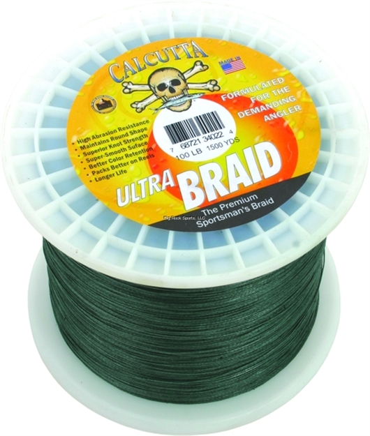 Picture of Calcutta Ultra Braid Fishing Line 100Lb Green 1500Yds
