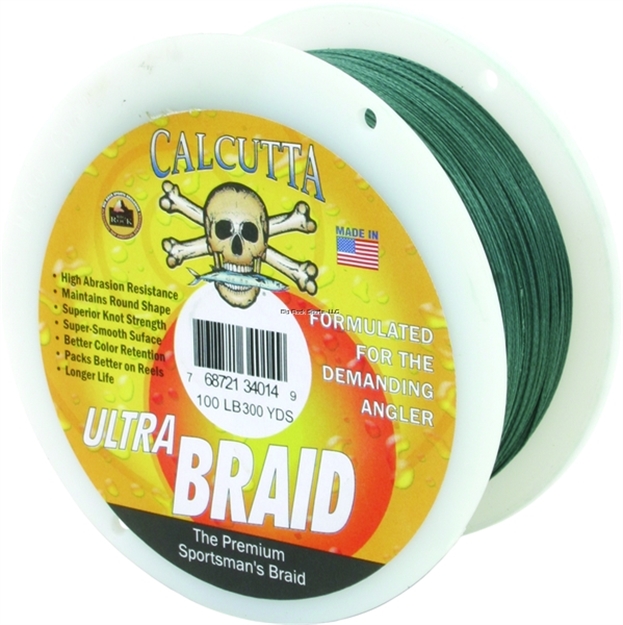 Picture of Calcutta Ultra Braid Fishing Line 100Lb Green 300Yds