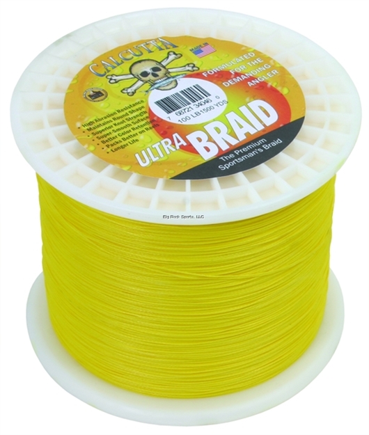 Picture of Calcutta Ultra Braid Fishing Line 100Lb Yellow 1500Yds