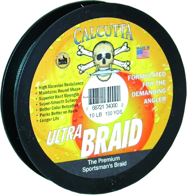Picture of Calcutta Ultra Braid Fishing Line 10Lb Green 150Yds