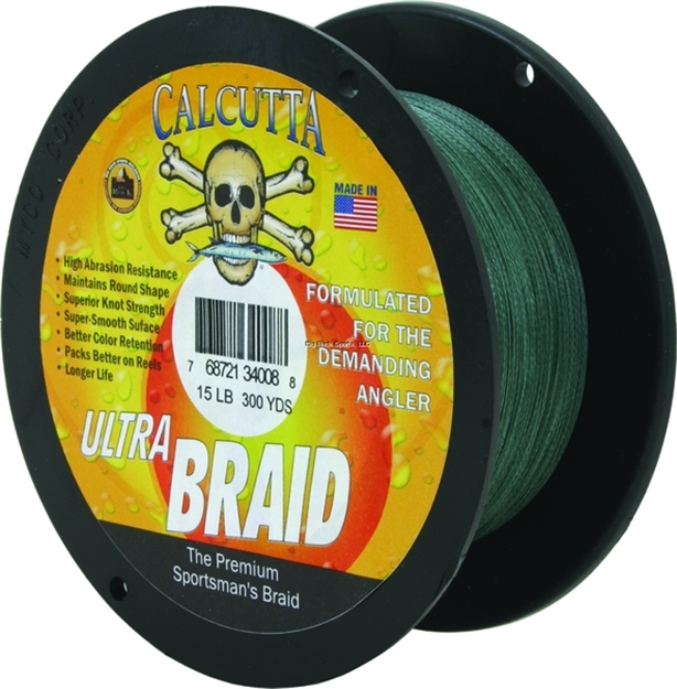 Picture of Calcutta Ultra Braid Fishing Line 15Lb Green 300Yds