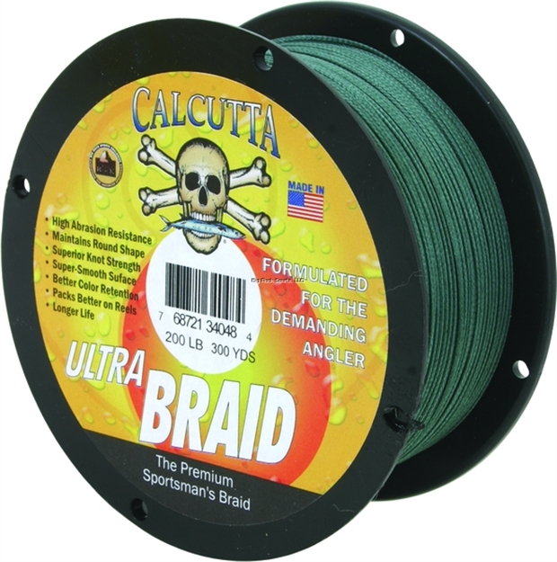 Picture of Calcutta Ultra Braid Fishing Line 200Lb Green 300Yds