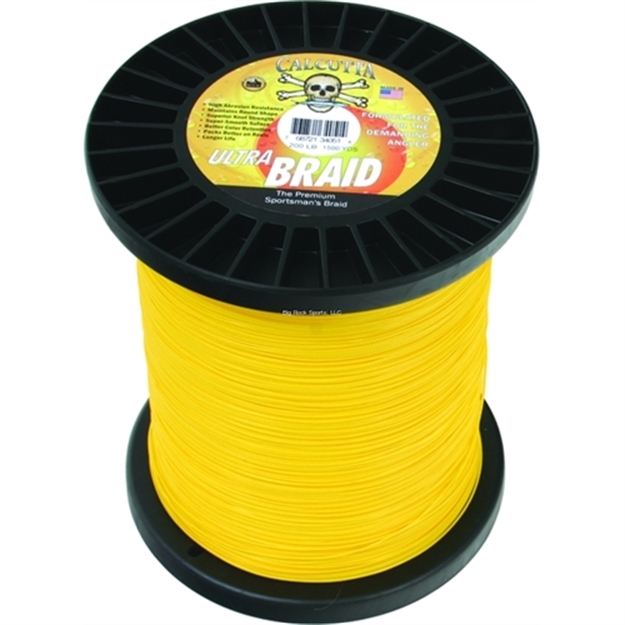 Picture of Calcutta Ultra Braid Fishing Line 200Lb Yellow 1500Yds